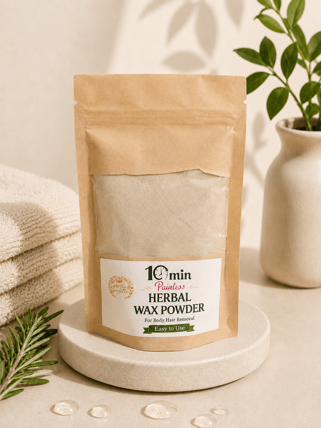 10 Min Herbal Wax Powder