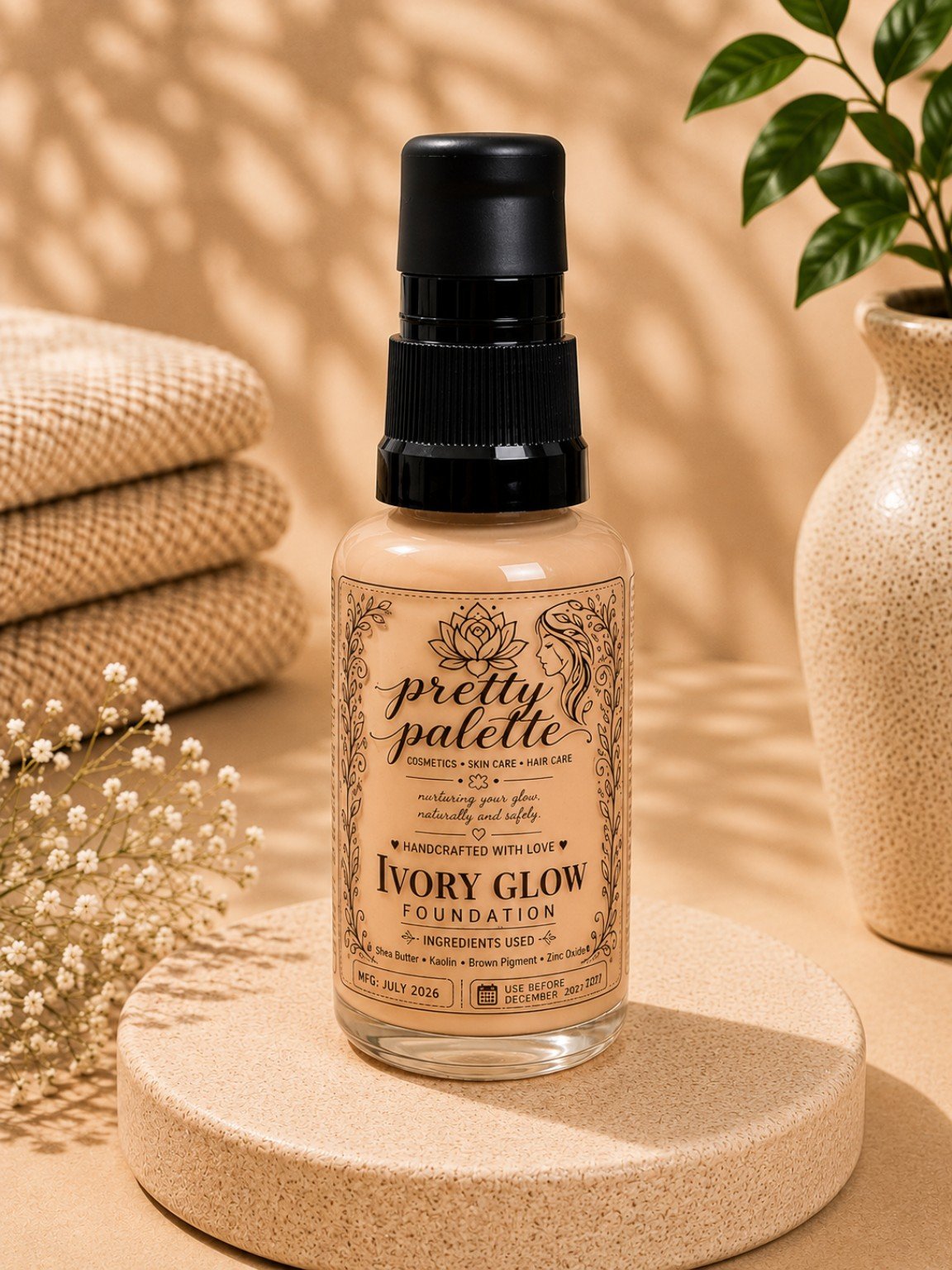 Oraganic Foundation Shade Ivory Glow