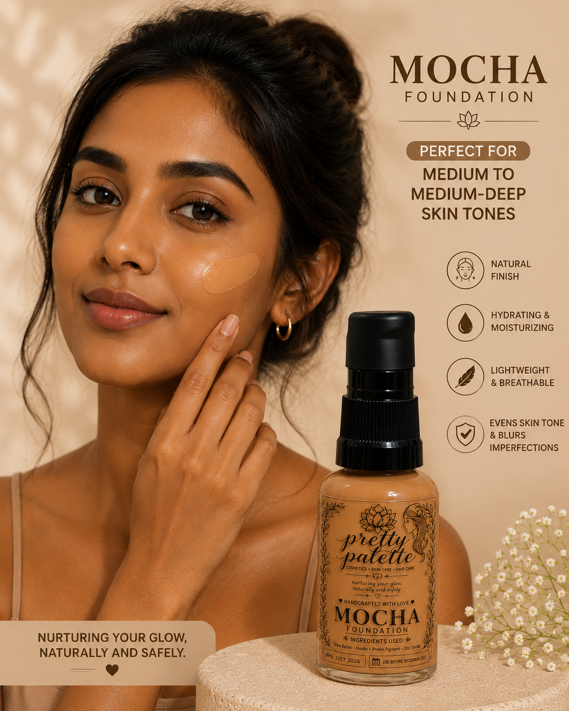 Oragnic Foundation Shade Mocha