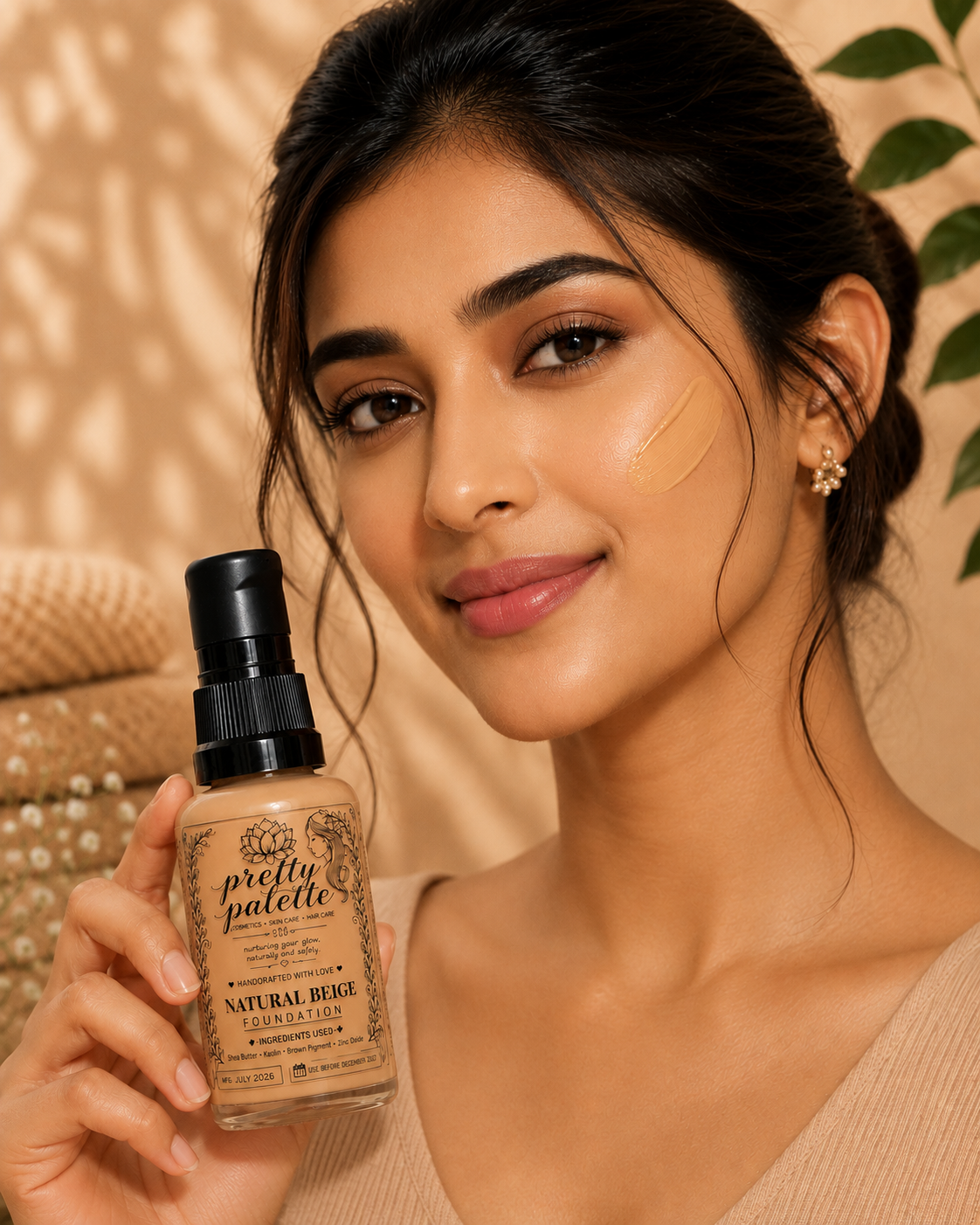 Oragnic Foundation Shade Natural Biege