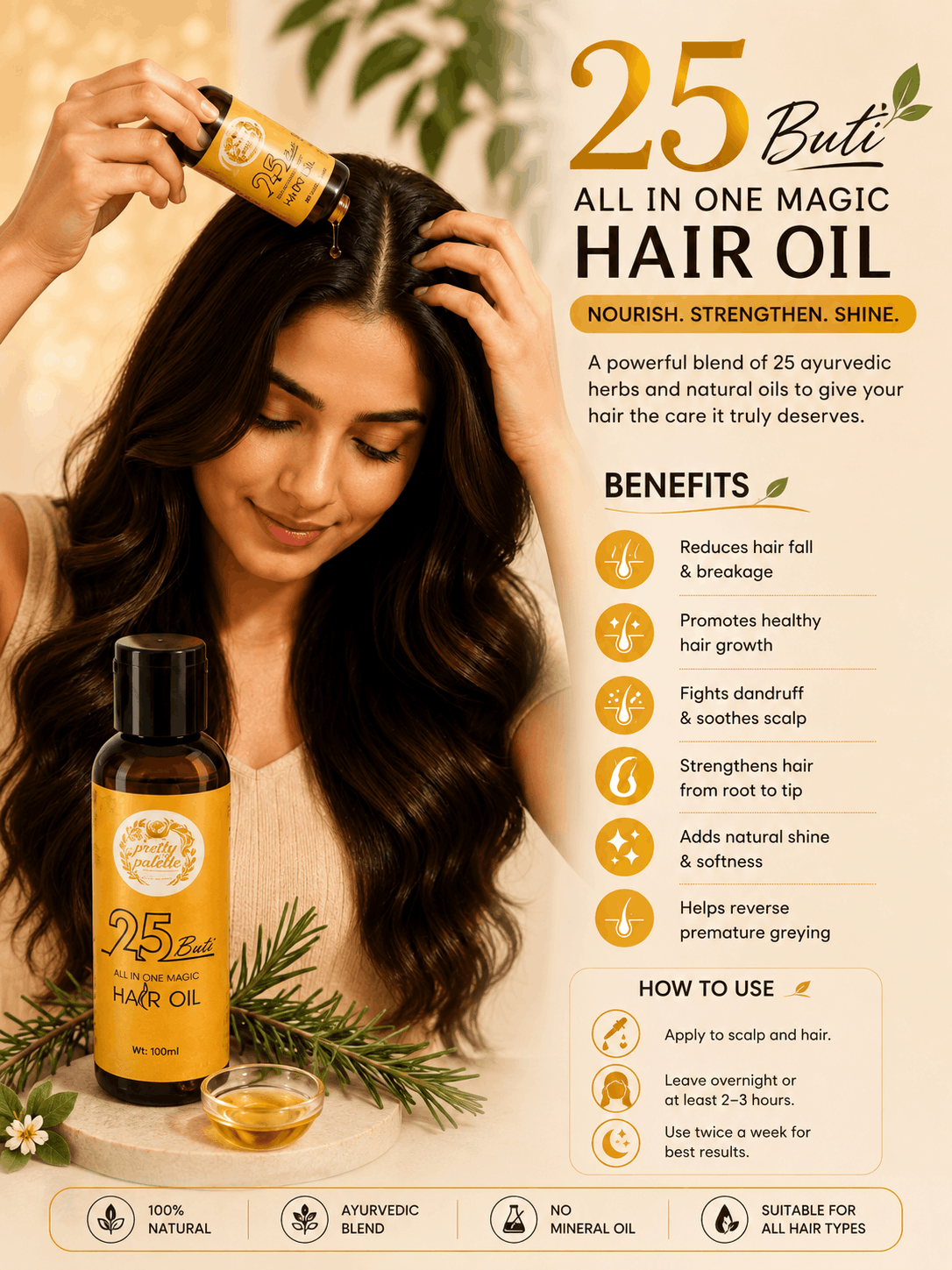 25 Buti All In One Magic Hair Oil