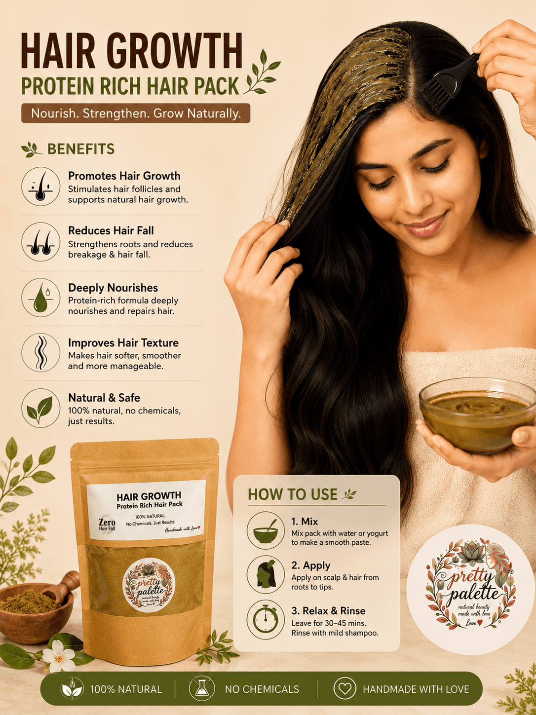 Hair Growth Protein Rich Hair Pack