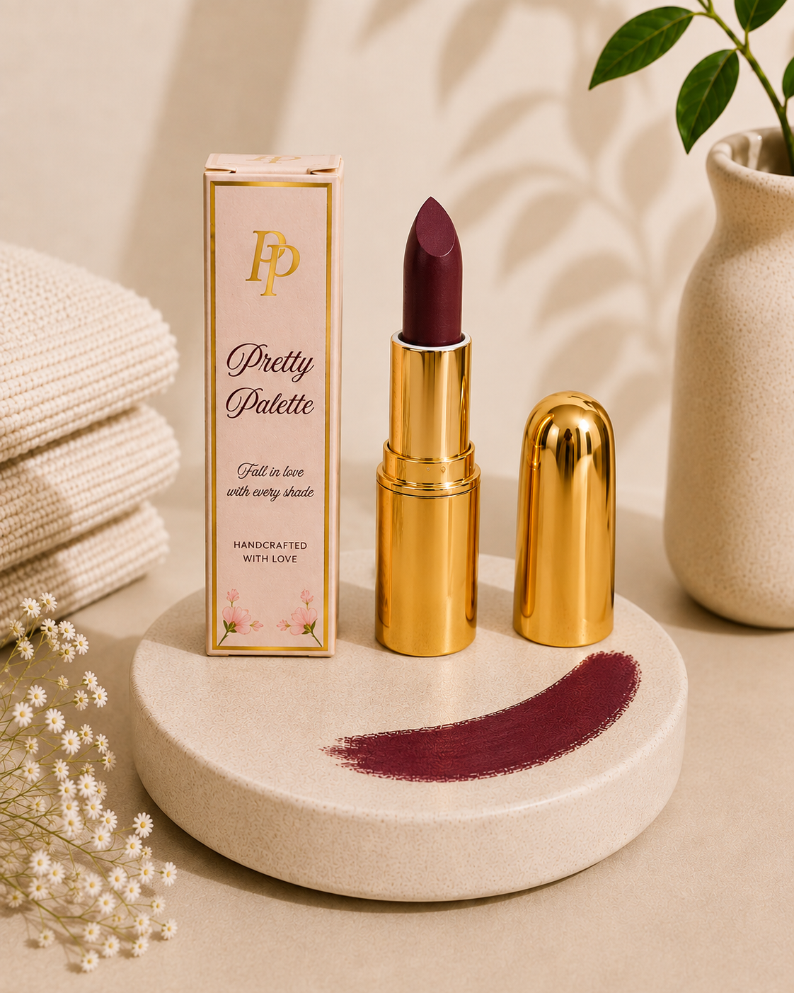 Burgundy Bloom Lipstick
