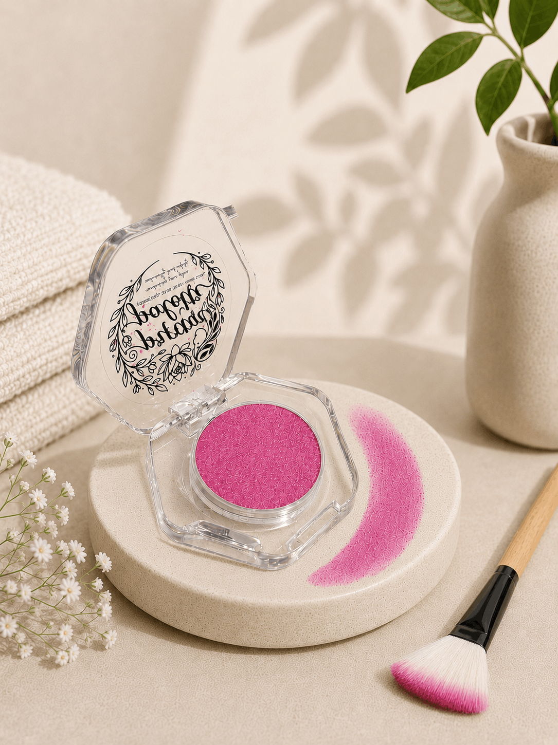 Pressed Shimmer Eye Shadow - Candy Pink